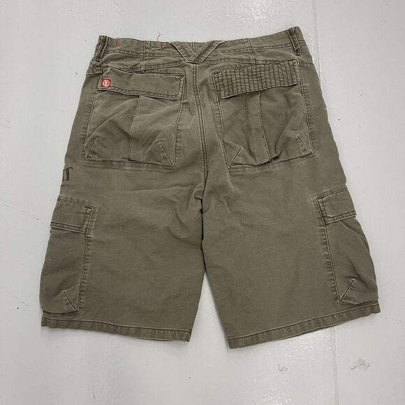 Vintage Y2k Element Olive Paint Splatter Skater Cargos 34x12 - Picture 3 of 4